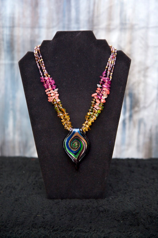 Statement Glass Necklace