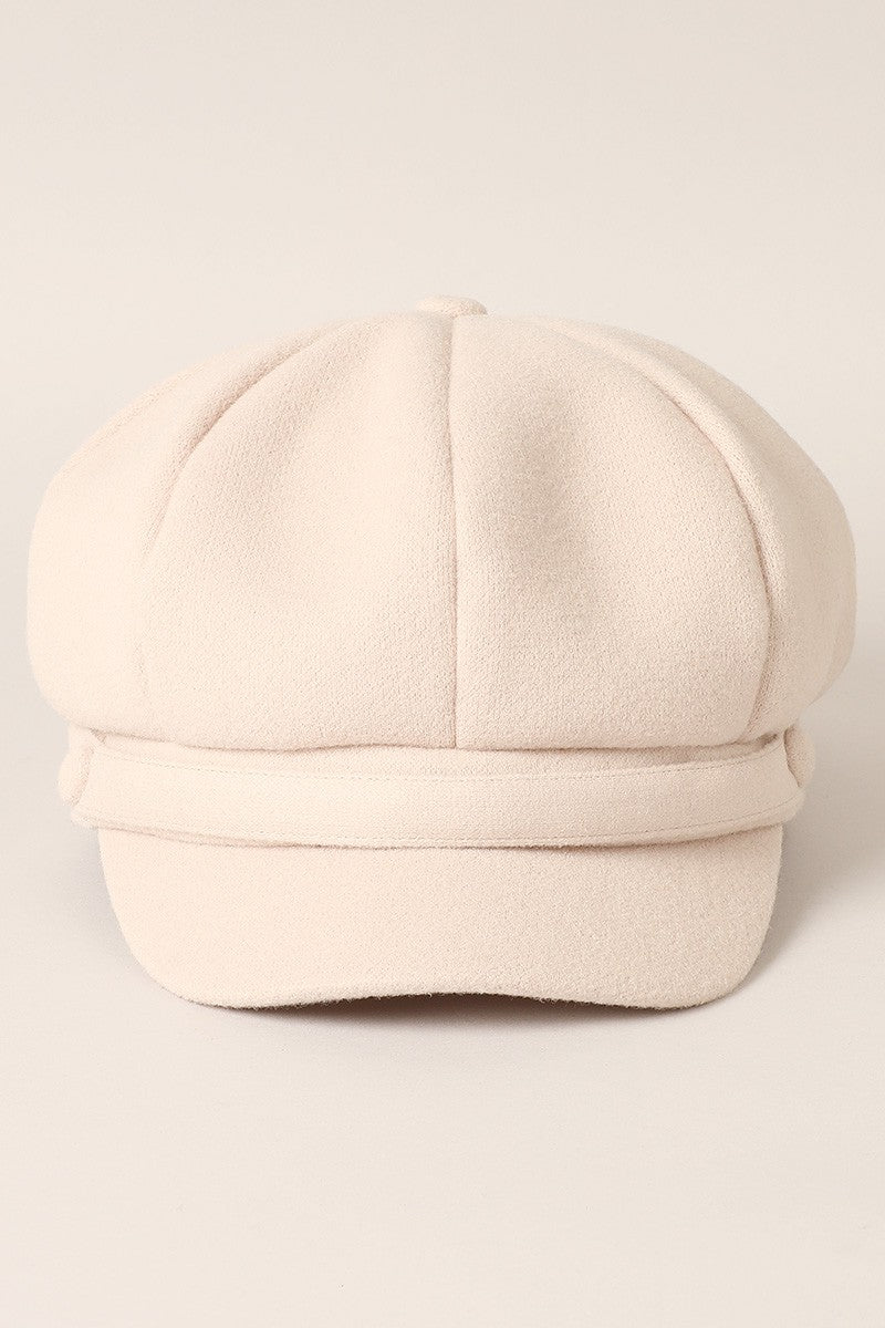 Solid Color Casual Newsboy Cap Cabbie Hat