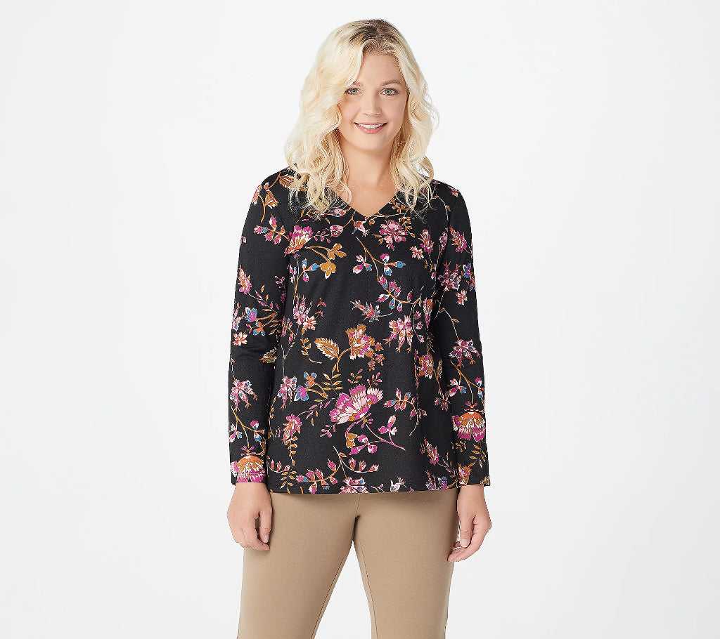 Susan Graver Floral Tunic