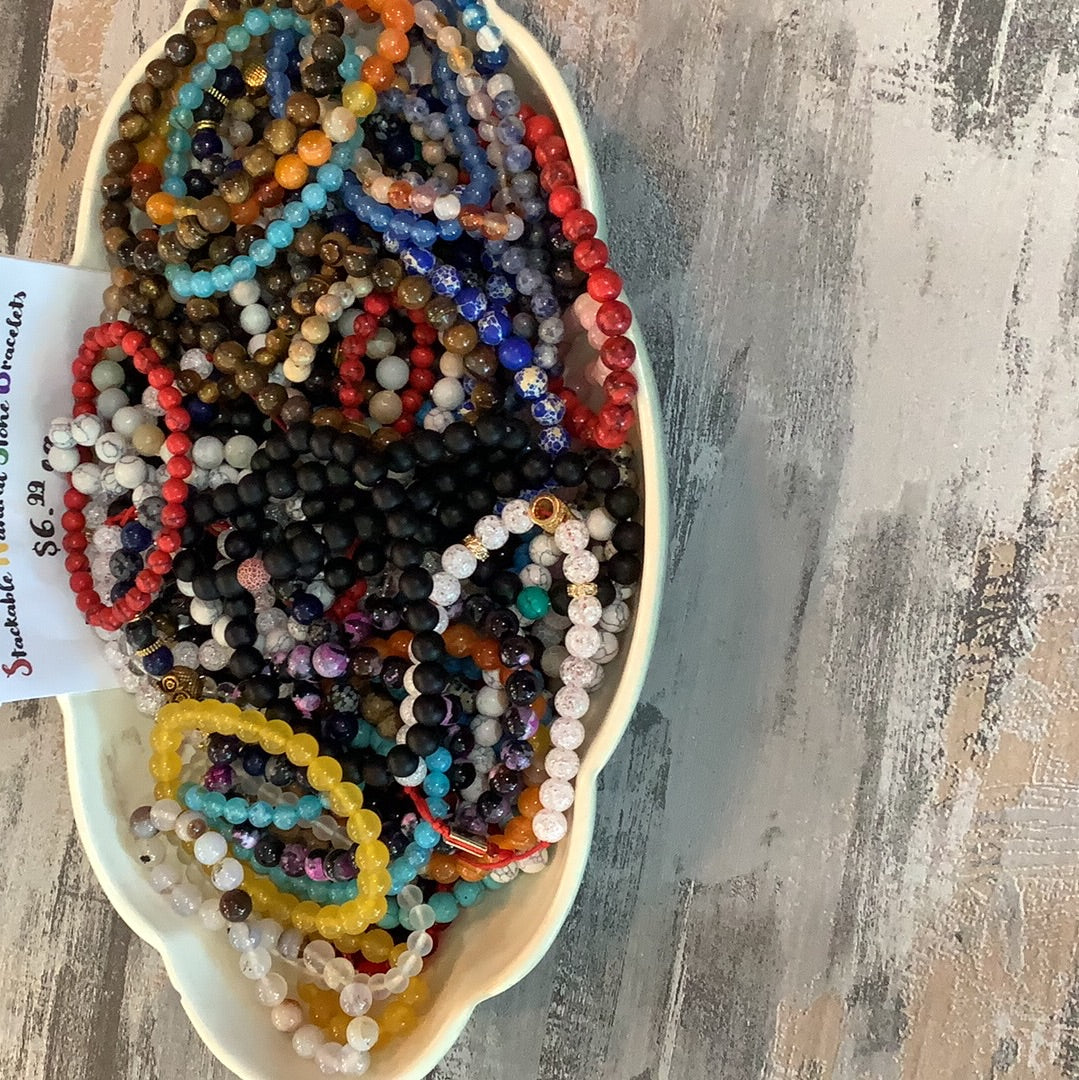 Stackable Stone Bracelets