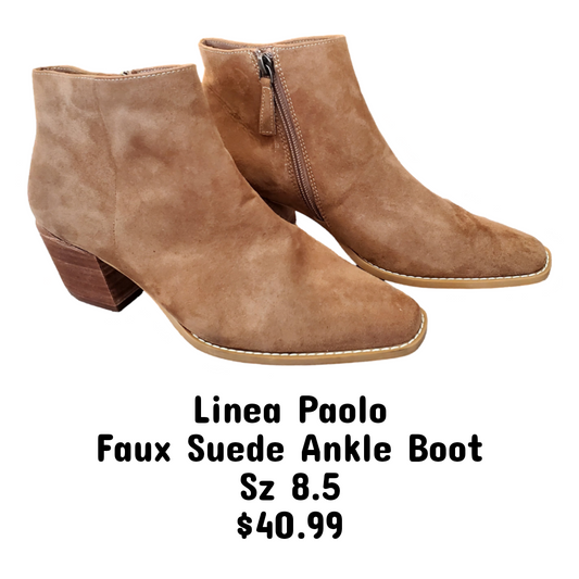 Linea Paolo Ankle Boot Sz 8.5M