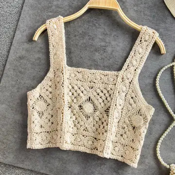 Crochet Camisole - Beige