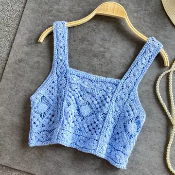 Crochet Camisole - Blue