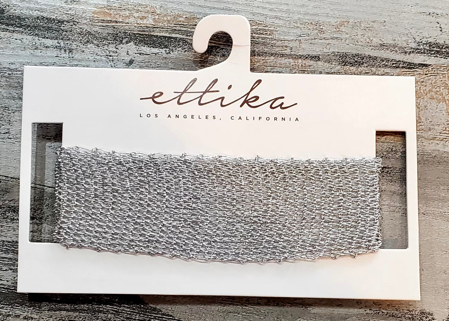 Ettika Silver Ribbon Choker