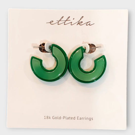 Ettika Acrylic Earrings 18KP