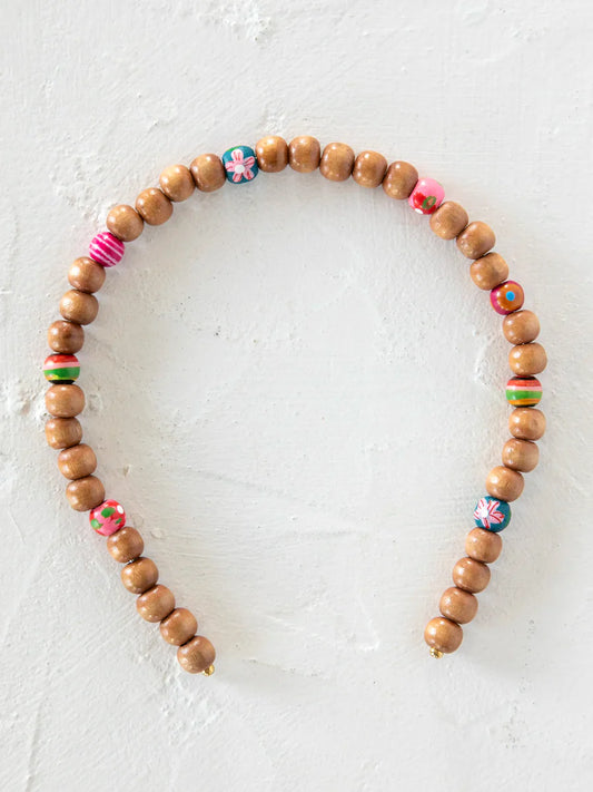 Natural Life Wood Bead Headband