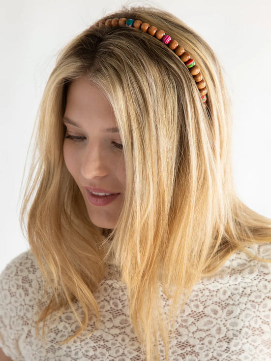 Natural Life Wood Bead Headband