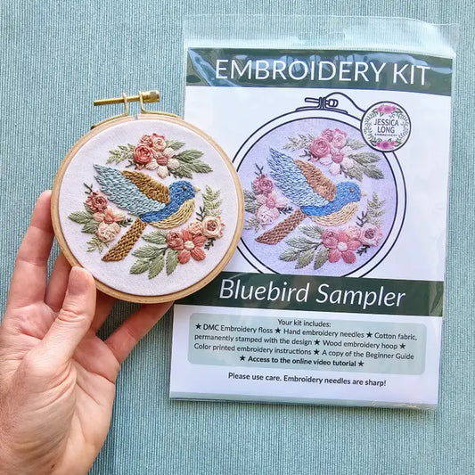 Colorful Bird Embroidery