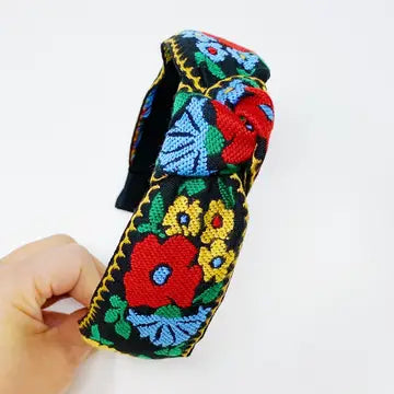 French Floral Headband Asst. Colours