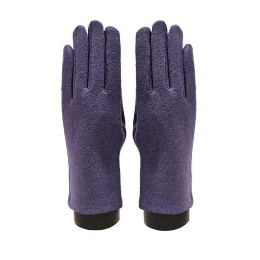 Purple Cashmere Gloves