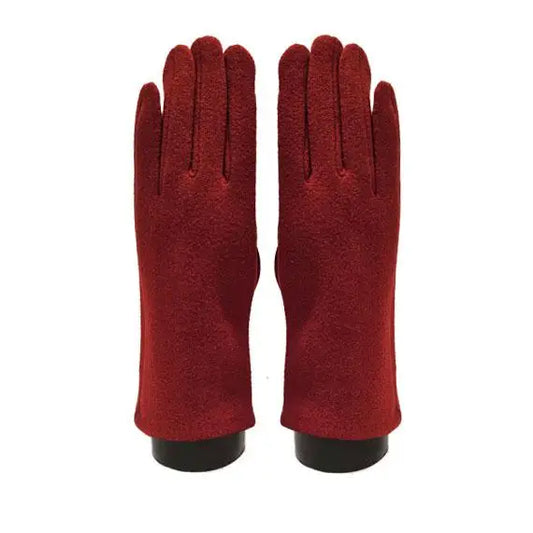 Red Cashmere Gloves