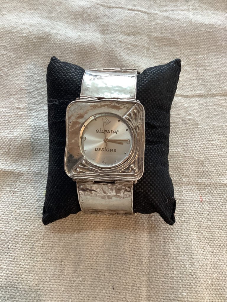 Silpada Sterling Silver Hinged Watch - Retired T1372