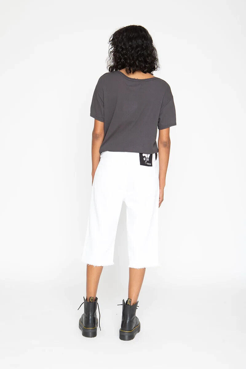 Sandrine Rose Bermuda Dust White Denim Shorts Style #R3020-D113-DSST Size 31