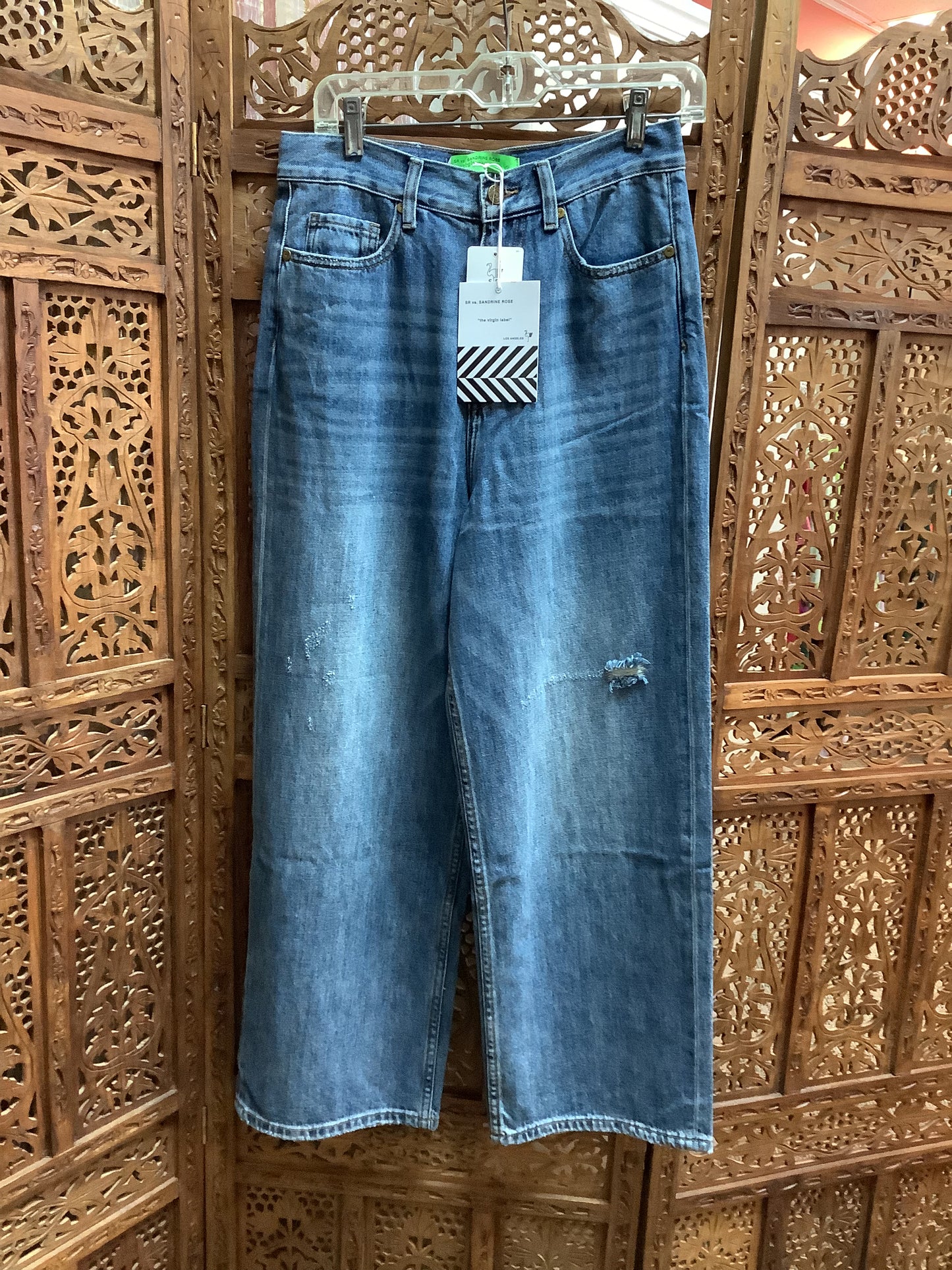 Sandrine Rose Wide Legged Denim Jeans Size 27 Style #R3021-D113-DSTR-D1